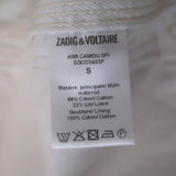 Zadig & Voltaire Jacket Kimi Ivory/Light Pink Camouflage Denim Size Small available at CelebrityOwned.com img_11