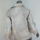 Zadig & Voltaire Jacket Kimi Ivory/Light Pink Camouflage Denim Size Small available at CelebrityOwned.com img_8
