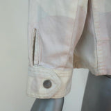 Zadig & Voltaire Jacket Kimi Ivory/Light Pink Camouflage Denim Size Small available at CelebrityOwned.com img_9