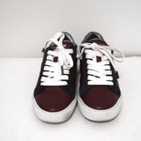 Zadig & Voltaire ZV1747 Flash Low Top Sneakers Burgundy Leather Size 36 available at CelebrityOwned.com img_4