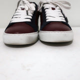 Zadig & Voltaire ZV1747 Flash Low Top Sneakers Burgundy Leather Size 36 available at CelebrityOwned.com img_5