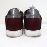 Zadig & Voltaire ZV1747 Flash Low Top Sneakers Burgundy Leather Size 36 available at CelebrityOwned.com img_8
