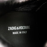 Zadig & Voltaire ZV1747 Flash Low Top Sneakers Burgundy Leather Size 36 available at CelebrityOwned.com img_9