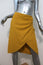 Zara Wrap-Effect Skirt Marigold Linen-Blend Size Small