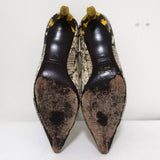 Zimmermann Ankle Boots Snake-Embossed Leather Size 38 Kitten Heel Booties available at CelebrityOwned.com img_10