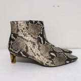 Zimmermann Ankle Boots Snake-Embossed Leather Size 38 Kitten Heel Booties available at CelebrityOwned.com img_3