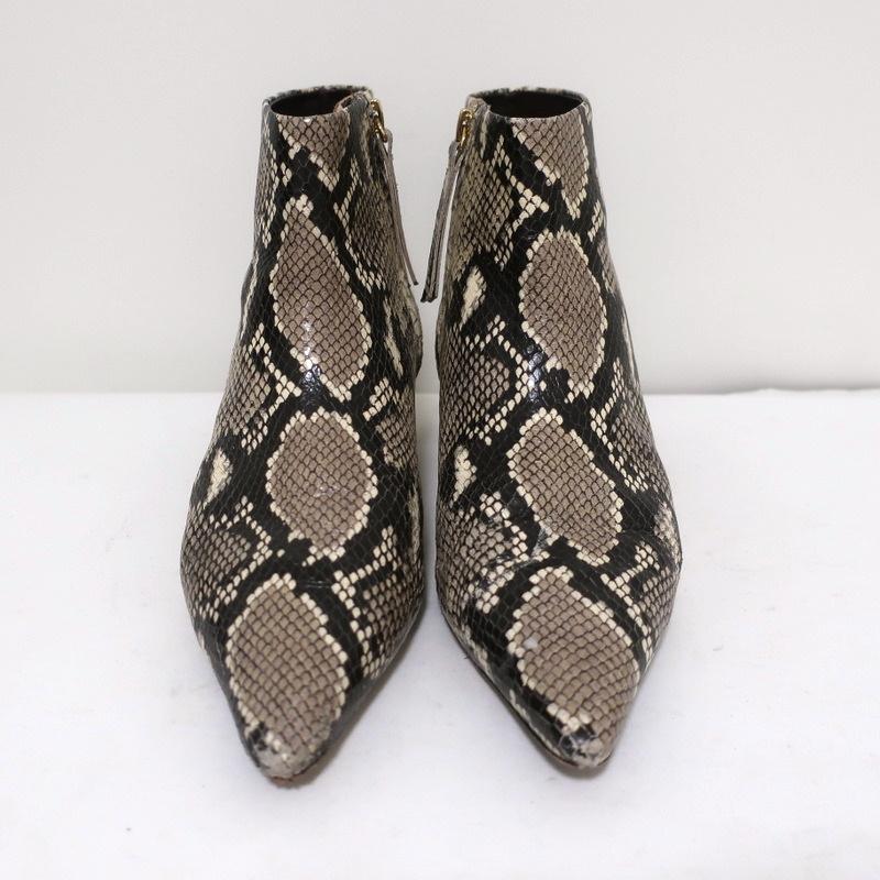 Zimmermann Ankle Boots Snake-Embossed Leather Size 38 Kitten Heel Booties available at CelebrityOwned.com img_4