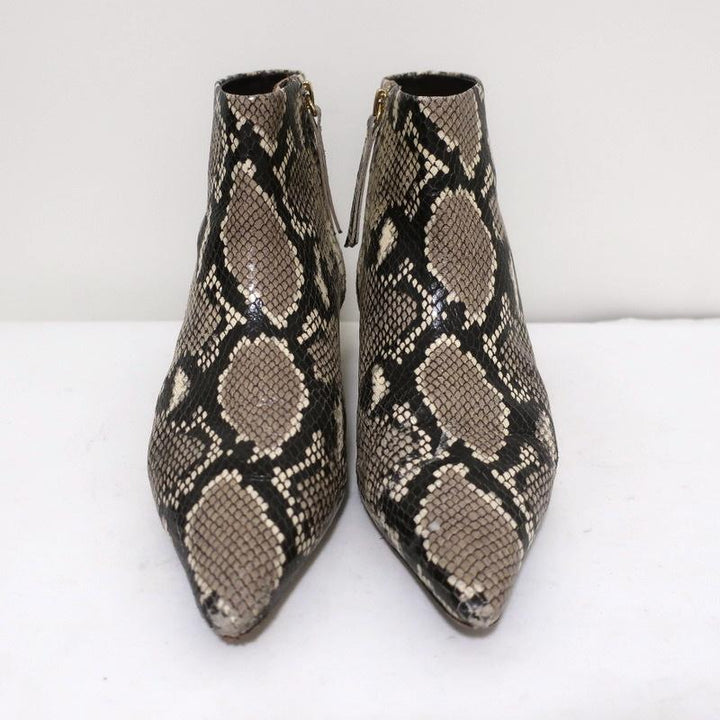 Zimmermann Ankle Boots Snake-Embossed Leather Size 38 Kitten Heel Booties available at CelebrityOwned.com img_4