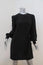 Zimmermann Dress Black Silk Size 1 Long Sleeve Ruffled-Side
