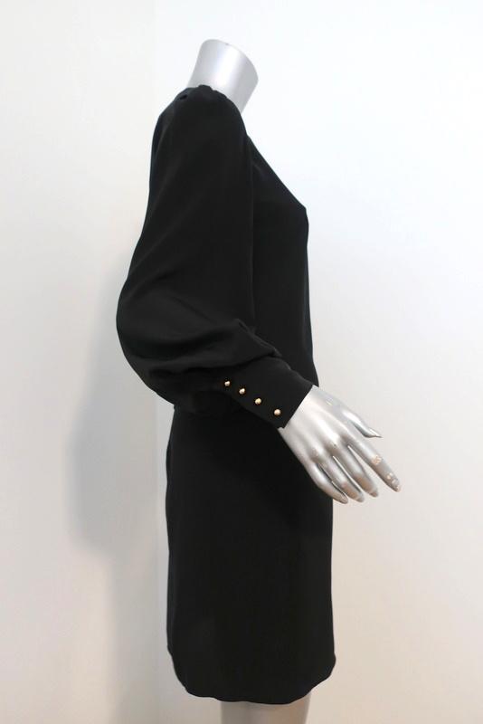 Zimmermann Dress Black Silk Size 1 Long Sleeve Ruffled-Side available at CelebrityOwned.com img_2