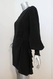 Zimmermann Dress Black Silk Size 1 Long Sleeve Ruffled-Side available at CelebrityOwned.com img_3