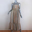 Zimmermann Juniper Rainbow Midi Dress Metallic-Striped Cotton Size 0 NEW