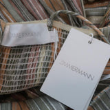 Zimmermann Juniper Rainbow Midi Dress Metallic-Striped Cotton Size 0 NEW available at CelebrityOwned.com img_8