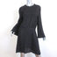 Zimmermann Mini Dress Mischief Black Polka Dot Crepe Size 3 Bell Sleeve