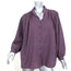 A Shirt Thing Blouse Flora Lawn Eggplant Cotton Size Medium Long Sleeve Top NEW