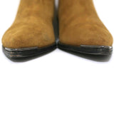 Acne Studios Ankle Boots Jensen Brown Suede Size 39 Pointed Toe Chelsea Booties - Celebrity Owned