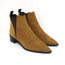 Acne Studios Ankle Boots Jensen Brown Suede Size 39 Pointed Toe Chelsea Booties