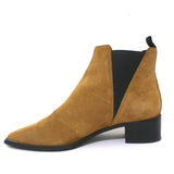 Acne Studios Ankle Boots Jensen Brown Suede Size 39 Pointed Toe Chelsea Booties - Celebrity Owned