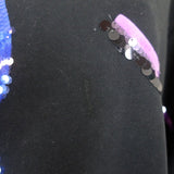 Acne Studios Roni Sequined Crewneck Sweatshirt Black Cotton Size Extra Small - Celebrity Owned