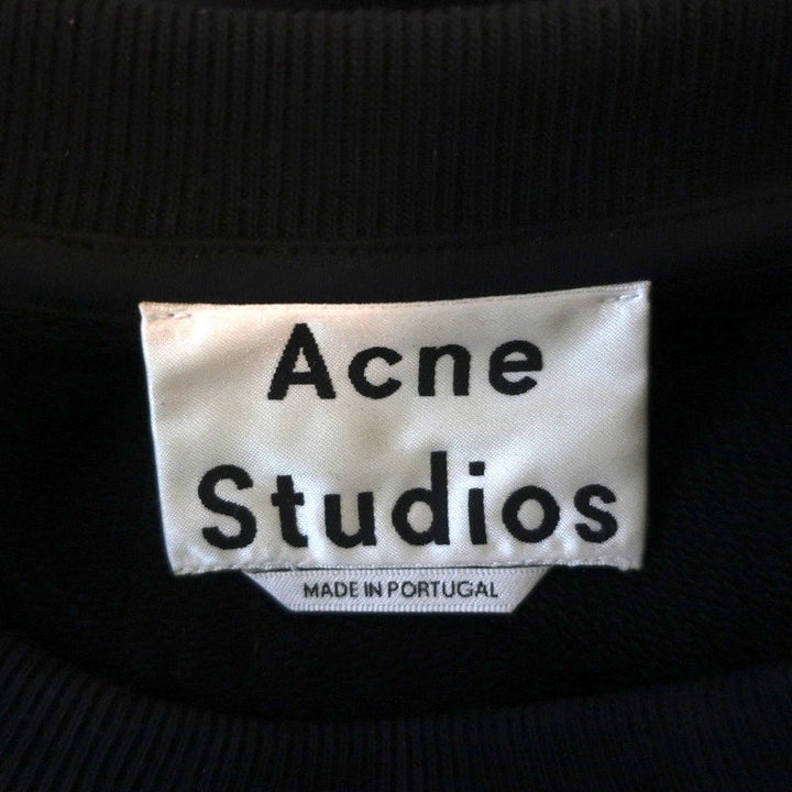 Acne Studios Roni Sequined Crewneck Sweatshirt Black Cotton Size Extra Small - Celebrity Owned