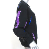 Acne Studios Roni Sequined Crewneck Sweatshirt Black Cotton Size Extra Small - Celebrity Owned