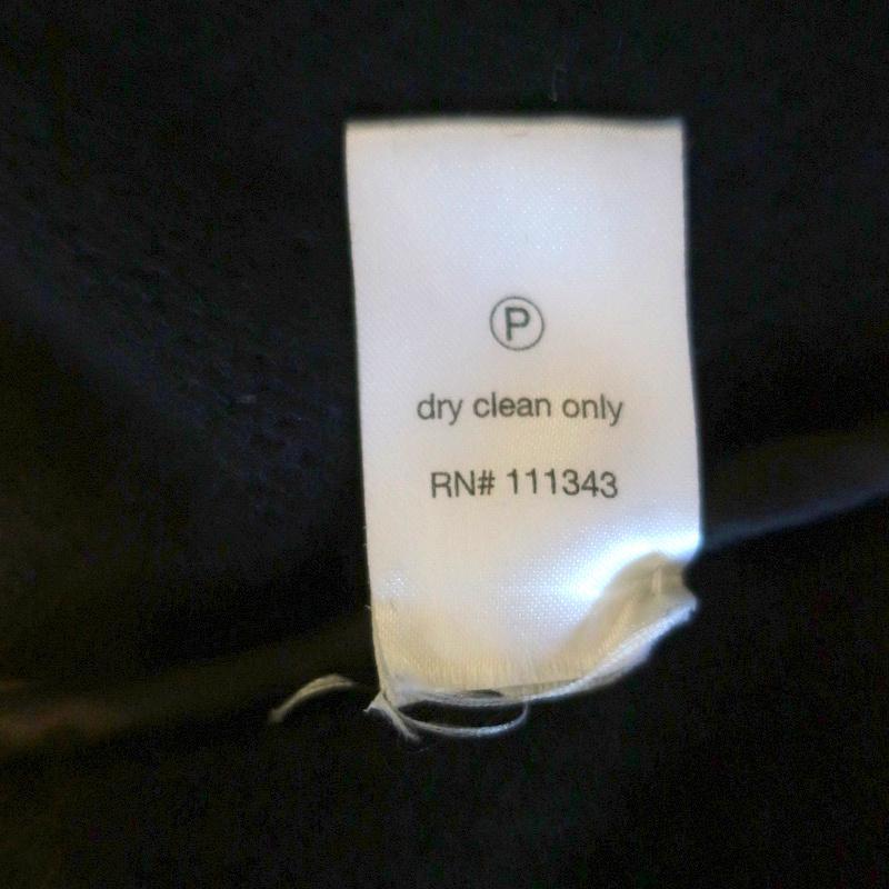 AdamPlusEve by Adam Lippes Mink Collar Sweatercoat Black Wool-Blend Size 1 - Celebrity Owned