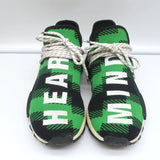 Adidas Pharrell x Billionaire Boys Club NMD Hu Trail Green Plaid Sneakers Size 7 - Celebrity Owned