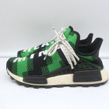 Adidas Pharrell x Billionaire Boys Club NMD Hu Trail Green Plaid Sneakers Size 7 - Celebrity Owned