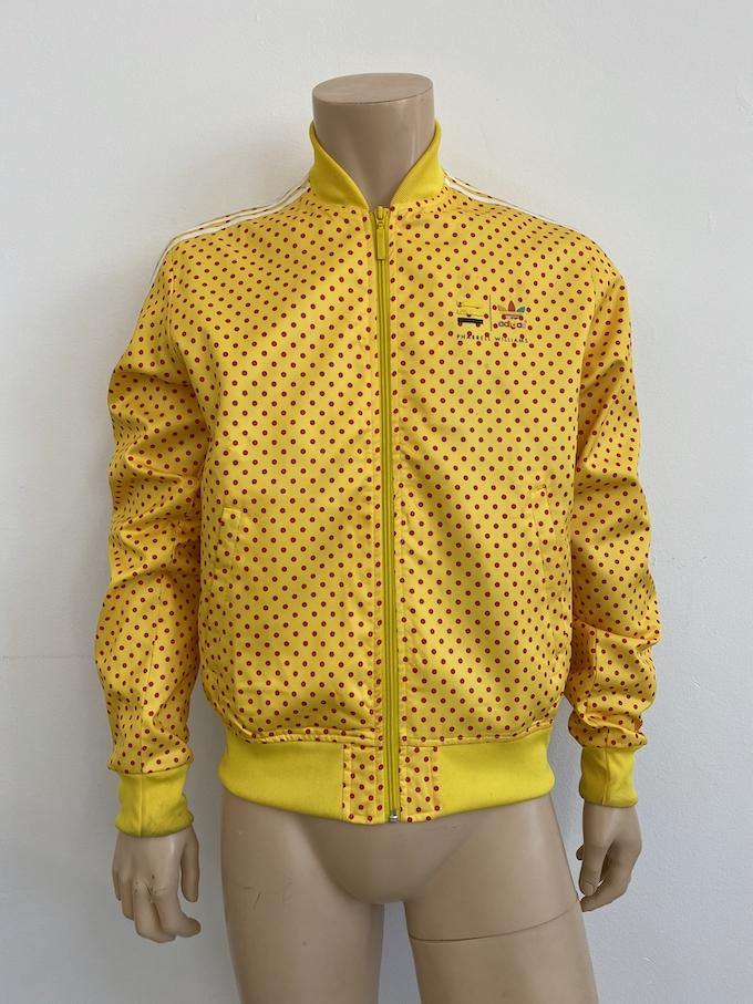 adidas x Pharrell Williams Polka Dot Track Jacket Yellow/Red Size
