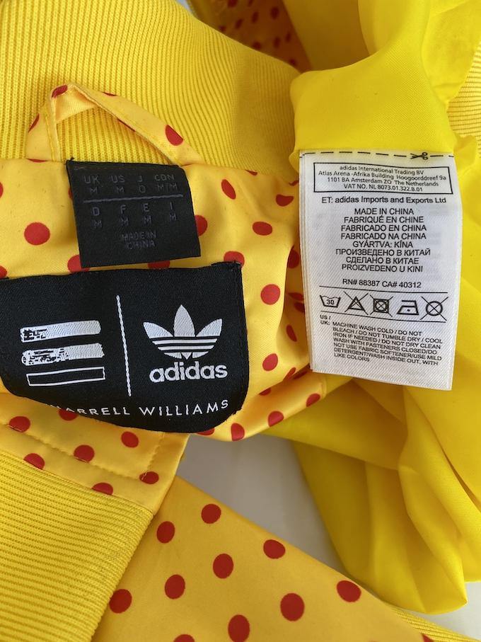 Ældre borgere Sprog Integration adidas x Pharrell Williams Polka Dot Track Jacket Yellow/Red Size Medi –  Celebrity Owned
