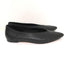 AEYDE Pointed Toe Flats Moa Black Leather Size 39