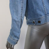 AG Adriano Goldschmied Jean Jacket with Patches Light Blue Size Medium - Celebrity Owned