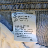 AG Adriano Goldschmied Jean Jacket with Patches Light Blue Size Medium - Celebrity Owned