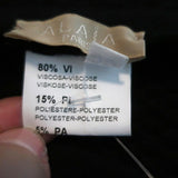 Alaia Fit & Flare Dress Black Stretch Knit Size 36 Sleeveless Scoop Neck NEW - Celebrity Owned