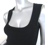 Alaia Fit & Flare Dress Black Stretch Knit Size 36 Sleeveless Scoop Neck NEW - Celebrity Owned