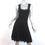 Alaia Fit & Flare Dress Black Stretch Knit Size 36 Sleeveless Scoop Neck NEW