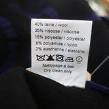 Alaia Fit & Flare Dress Cobalt Intarsia Knit Size 40 Sleeveless Mini NEW - Celebrity Owned