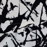 A.L.C. Blouse Presley White/Black Splatter Print Silk Size 4 Long Sleeve Top - Celebrity Owned