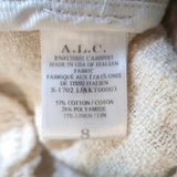 A.L.C. Bomber Jacket Judd Cream Fringe Tweed Size 8 - Celebrity Owned