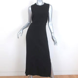 A.L.C. Cutout-Back Sleeveless Midi Dress Black Crepe Size 4 - Celebrity Owned