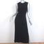 A.L.C. Cutout-Back Sleeveless Midi Dress Black Crepe Size 4