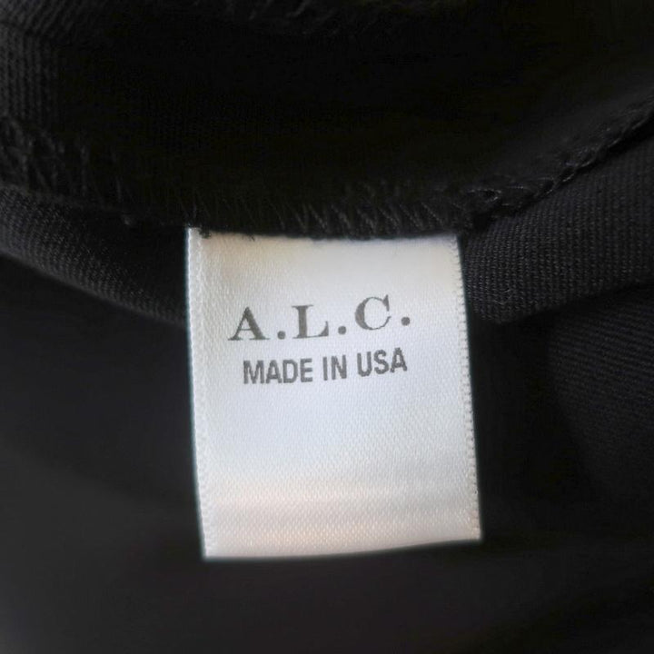 A.L.C. Cutout-Back Sleeveless Midi Dress Black Crepe Size 4 - Celebrity Owned