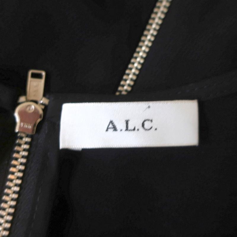 A.L.C. Cutout-Back Sleeveless Midi Dress Black Crepe Size 4 - Celebrity Owned