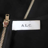 A.L.C. Cutout-Back Sleeveless Midi Dress Black Crepe Size 4 - Celebrity Owned