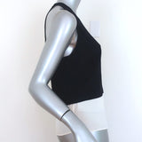 A.L.C. Double Layer Tank Top Findley Black/White Crepe Size 4 Sleeveless Blouse - Celebrity Owned