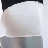 A.L.C. Double Layer Tank Top Findley Black/White Crepe Size 4 Sleeveless Blouse - Celebrity Owned