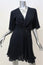 A.L.C. Dress Ava Midnight Twist-Front Silk Size 2 Short Sleeve Mini NEW