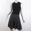 A.L.C. Dress Black/White Stretch Knit Size Extra Small Sleeveless Fit & Flare