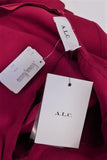 A.L.C. Dress Renton Magenta Stretch Crepe Size 4 Puff-Sleeve Mini NEW - Celebrity Owned