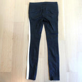 A.L.C. Hendon Stretch Leather Pants Black/Cream Size 2 - Celebrity Owned